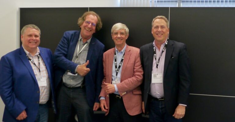 Bob Stuart, Spencer Chrislu, Ken Forsythe and Reinhard Haberfellner