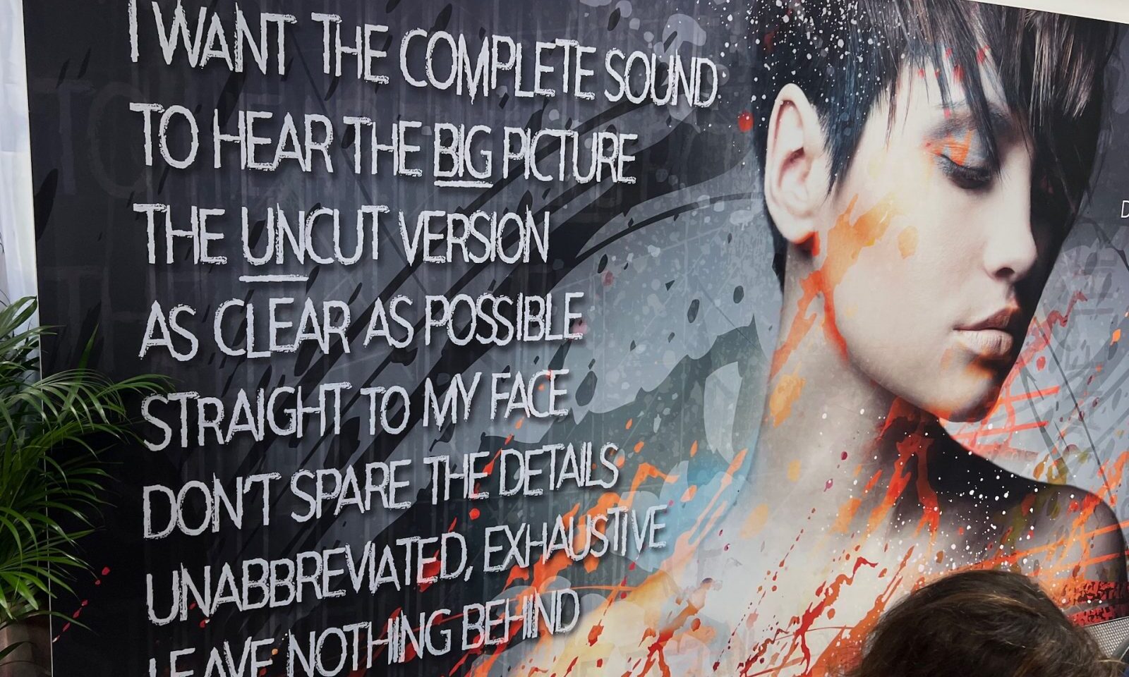 Könnte das Motto der Messe sein - Totem Werbung