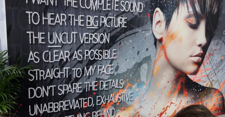 Könnte das Motto der Messe sein - Totem Werbung