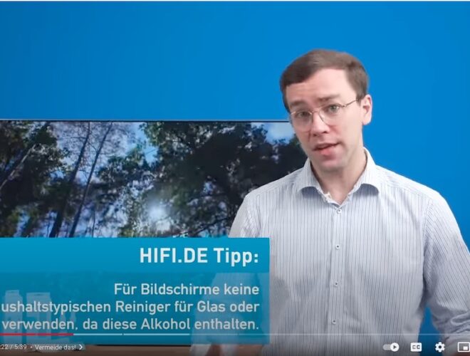 Video über TV putzen von Hifi.de