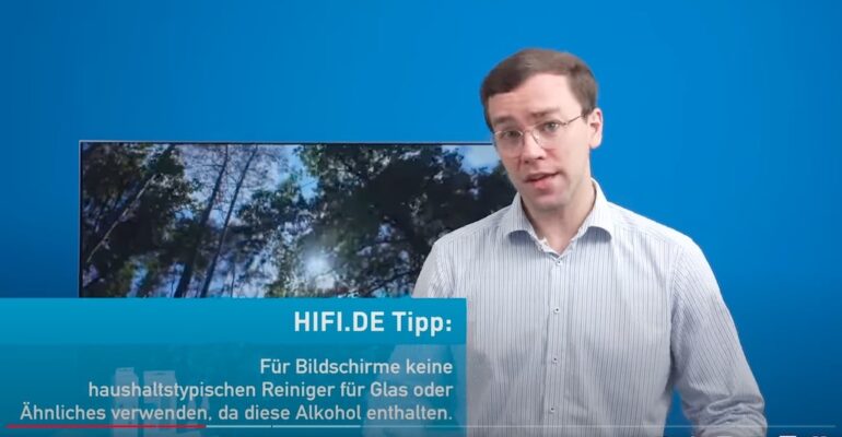 Video über TV putzen von Hifi.de