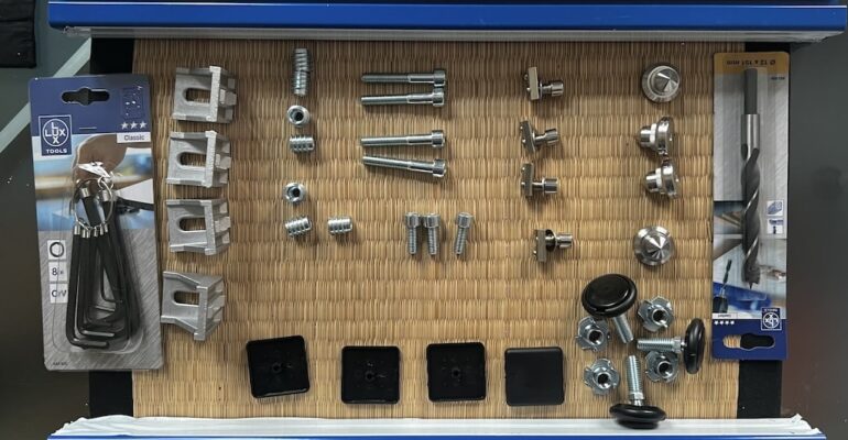 Alle wesentlichen Bestandteile auf einem Bild