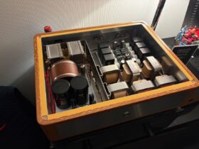 Das ist ... eine Phono-Vorstufe !!!. Lauter Silbertrafos , ich hab mich nicht ngetraut ach dem Preis zu fragen.