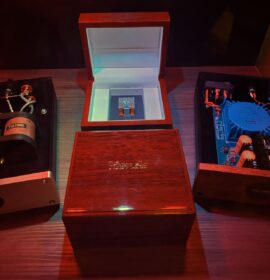 Field Coil MC Tonabnehmer als Worlds First. Kommt mit Trafo UND Netzteil um 10k . Klingt himmlisch.