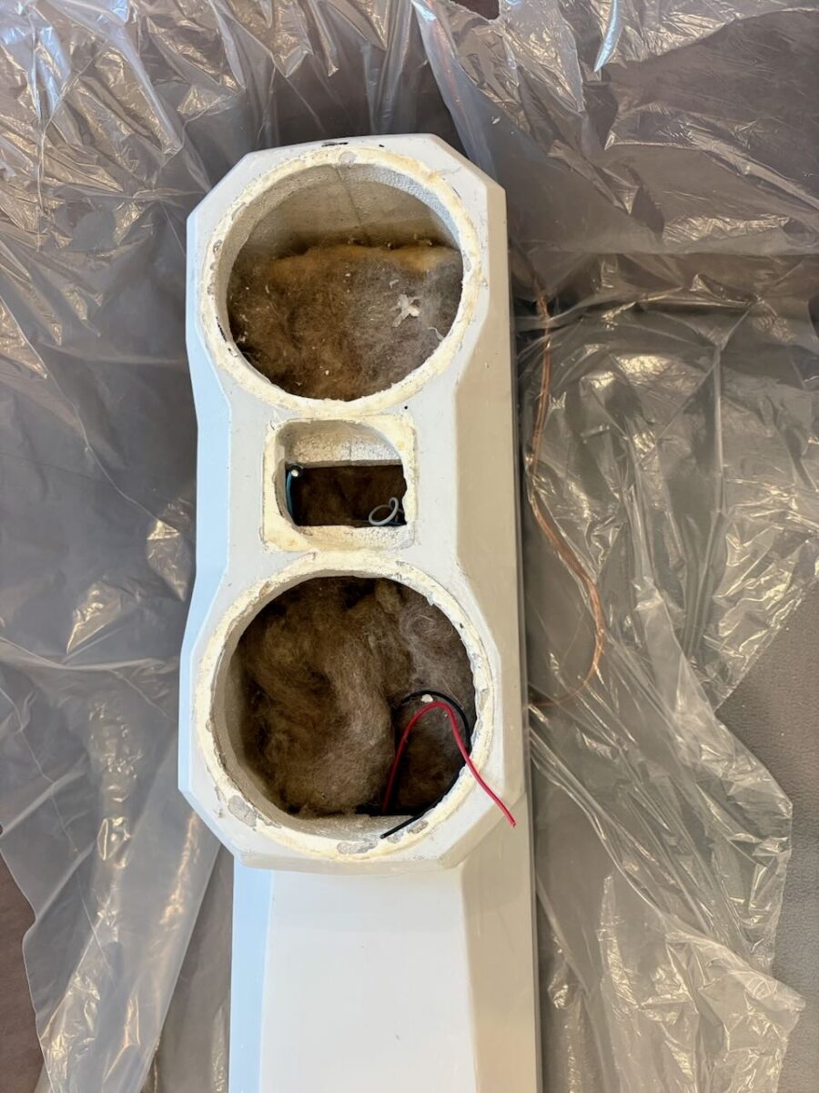 Nur das Gehäuse aus Beton bleibt über